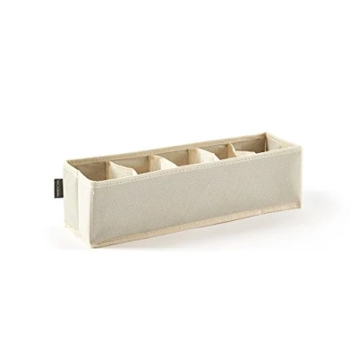 Imagen de Perfetto Più EasyBox Organizador, cajón TNT 5 plazas, Tela, Crudo, 12.0 x 40.0 11.0 cm
