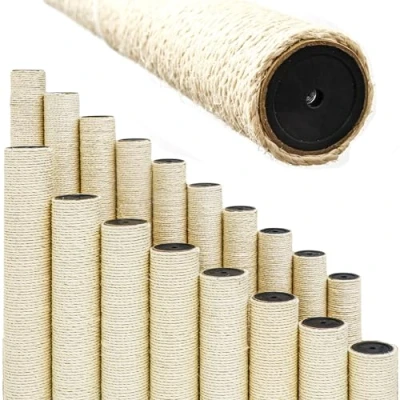 Imagen de eyepower Ø 7,4 cm: 40 cm Recambio Rascador para Gatos M8 Columna de Sisal Cuerda Firme Extra Robustos: Poste Gato Recambios Rascadores Cualquier Árbol