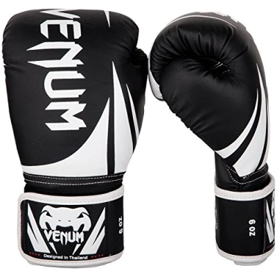 Imagen de VENUM Challenger 2.0 Kids Guantes de Boxeo, Unisex Youth, Negro/Blanco, 6 Ounce
