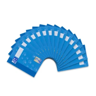 Imagen de Oxford 100050407 Cuaderno de ejercicios (15 unidades, con rayas triples, 16 hojas, A5, 90 g/m²), color azul