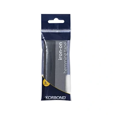 Imagen de Korbond Cinta para dobladillos Color Negro y Gris de 6 m