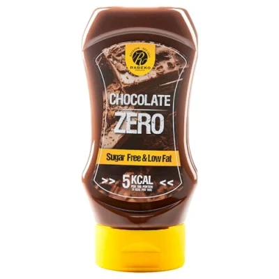 Imagen de Salsa Rabeko Zero chocolate, 1 x 350 ml productos saludables bajos en carbohidratos, calorías y grasas para ensaladas, patatas fritas hamburguesas sin gluten ni lactosa