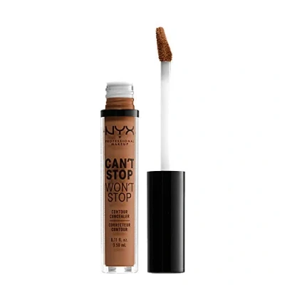 Imagen de Nyx Professional Makeup Corrector No Comedogénico, Waterproof Y De Larga Duración Can&#039;T Stop Won&#039;T 24H Tono 15.7 Warm Caramel Para Pielesoscuras