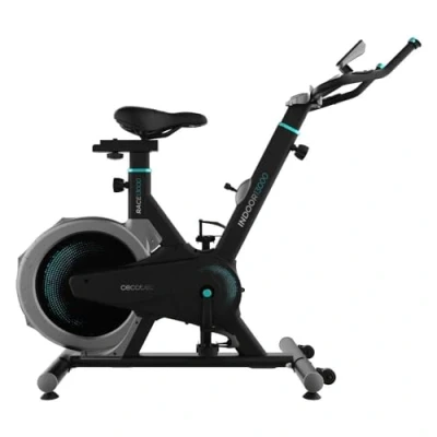 Imagen de Cecotec Bicicleta Estática Indoor con Volante de Inercia 13Kg DrumFit 13000 Race Sprint. Pulsómetro, Pantalla LCD, Soporte Dispositivos, Ruedas, Resistencia por Fricción, Sillín Ajustable
