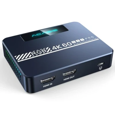 Imagen de ACASIS tarjeta de captura video 4K60fps para transmisión y juegos, cámara externa, soporte VRR, grabación real 4K60 en vivo, videoconferencia,