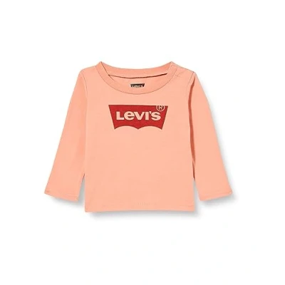 Imagen de Levi&#039;s Lvg L/S Batwing Tee, Camiseta Bebé Niñas, Naranja (Terra Cotta), 18 meses