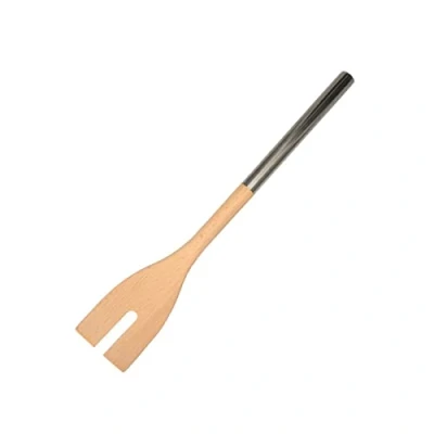 Imagen de Fackelmann 30375 Tenedor Mango, Cubiertos para Ensalada, Madera, Acero Inoxidable, 34 x 6 cm