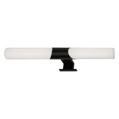 Imagen de BRILONER Luminaria LED de espejo baño, lámpara IP44, color luz blanco neutro, 12W, negro, 47 cm
