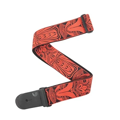 Imagen de Planet Waves máscara de Tiki T20W1423 5,08 cm correa para guitarra rojo