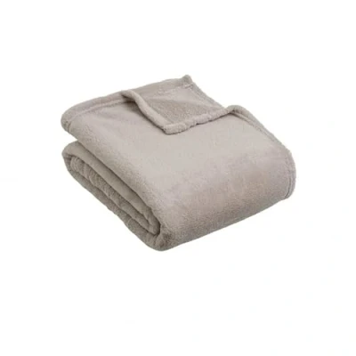 Imagen de DAMDAM GO Manta De Sofá Suave y Calido, Polar para Cama 100% Poliester 130x160 cm Gris Claro