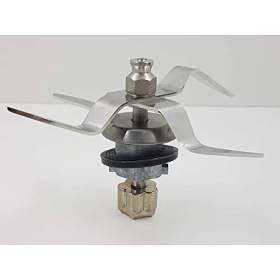 Imagen de FLAVOR PLUS Cuchillas de Acero Compatible con Robot Cocina Monsieur Cuisine Connect y Smart. Engranaje Inferior 5 Dientes (Antes Comprar Compruebe si el piñón es Adecuado a su máquina