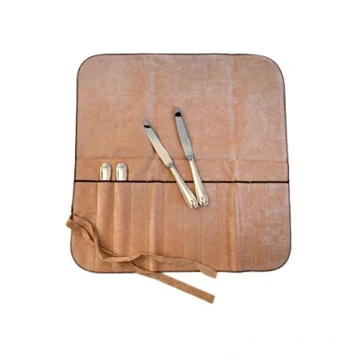 Imagen de Hagerty Silver Guard Bolsa para cubiertos de plata y bañados en 43,5 x 45 cm Almacenamiento con soporte antibarniz cuchillos fruta pescado 12 compartimentos
