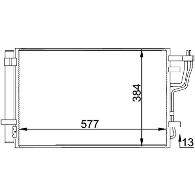 Imagen de MAHLE ORIGINAL AC 697 000P Condensador con secador 577 KIA: cee‘d I Hatchback