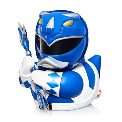 Imagen de TUBBZ Blue Ranger Figura Coleccionable de Pato Goma Vinilo Producto Oficial Power Rangers TV, películas y Videojuegos para niños
