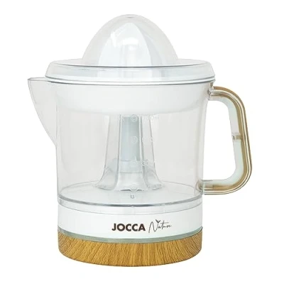 Imagen de JOCCA Exprimidor Eléctrico Línea Nature 0.7 Litros Doble Giro Función por Presión Desmontable para su Limpieza Potencia 40W Color Blanco