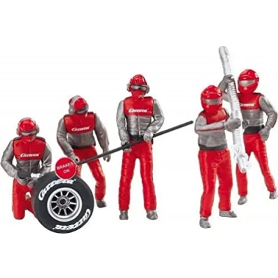 Imagen de Carrera 20021131 Crew Red Slot Car Racing Accessory Set de figuras, multicolor