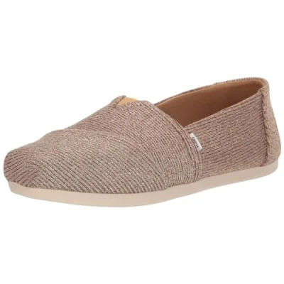 Imagen de TOMS Alpargata Cloudbound, Mocasines Planos Mujer, Punto Dorado Brillante, 36.5 EU
