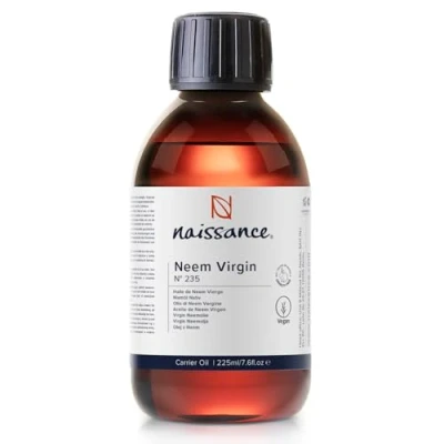 Imagen de Naissance Aceite Vegetal de Neem (No. 235) 225ml Virgen, Natural, Prensado en Frío, Vegano y no OGM Para La Piel, Cabello, Plantas