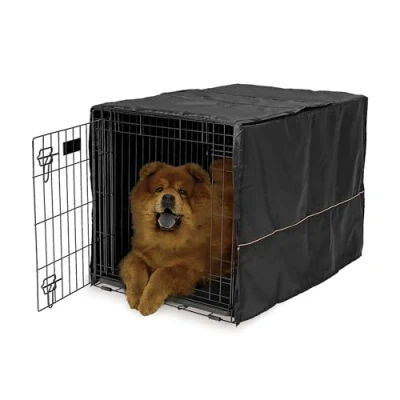 Imagen de MidWest Homes for Pets modelo CVR 36 funda para jaula de perro con protector textil teflón, privacidad las jaulas y New World 91,44 cm largo