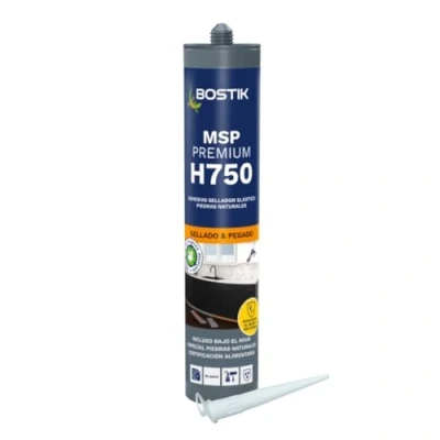 Imagen de BOSTIK MSP H750 PREMIUM Blanco, Adhesivo Sellador Profesional, Alta Resistencia, Sellado Elástico y Duradero, Sostenible, Interior Exterior, Cartucho 290 ml