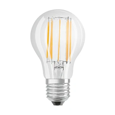 Imagen de OSRAM LED Star CLASSIC A, casquillo: E27, no regulable, blanco cálido, 2700 K, 11 W, reemplazo para bombilla incandescente de 100 transparente, Retrofit paquete 3 x 2