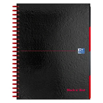 Imagen de Black n&#039; Red Libreta archivadora (tamaño A4, polipropileno, papel reciclado)