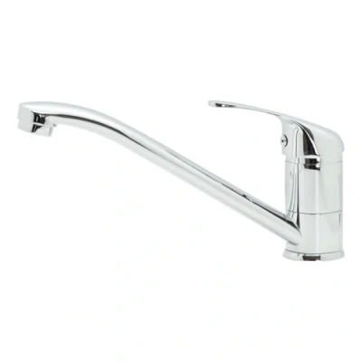 Imagen de Inguz Linea Eyra. Grifo de Cocina Clasico. Mezclador Monomando para Lavabo cocina. Agua Fria y Caliente. (Cromo)