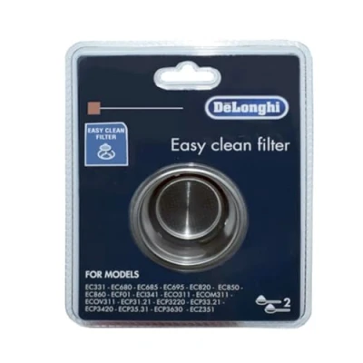 Imagen de Filtro crema compatible con cafetera DeLonghi 2 tazas Easy clean filter 5513281001