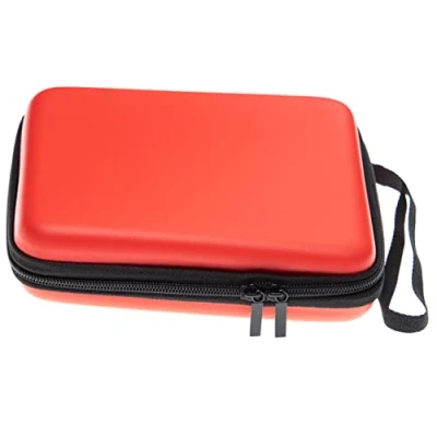 Imagen de vhbw Bolsa Compatible con Nintendo 2DS Consola de Juegos Funda Protectora, Transporte, Rojo, Negro