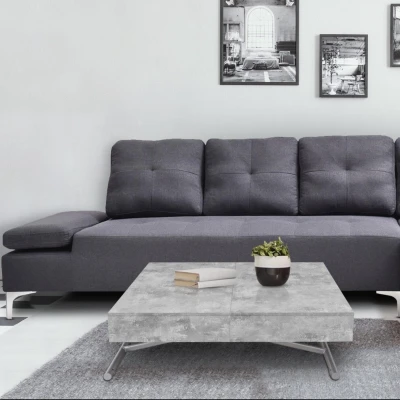 Imagen de Mesa elevable y extensible Sundance efecto hormigón Menzzo