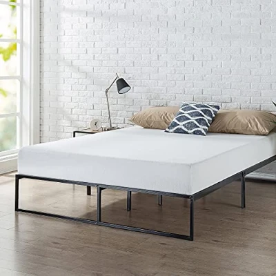 Imagen de Zinus Cama de Metal Lorelai 180 x 200 cm Altura 31 con Espacio Almacenamiento Debajo la Marco alojamiento Negro