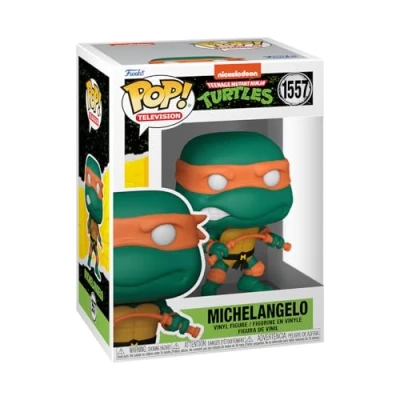 Imagen de Funko Pop! TV: Teenage Mutant Ninja Turtles (TMNT) Michelangelo TMNT Retro/Classic Figura de Vinilo Coleccionable Idea Regalo Mercancia Oficial Juguetes para Niños y Adultos TV Fans