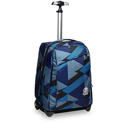 Imagen de Invicta Mochila con Ruedas, Azul Mountain Bolsa Ruedas para Libros, 2 en 1, Mochila+Trolley, chicos&amp;chicas la escuela, el deporte, tiempo libre, funda portátil, navy