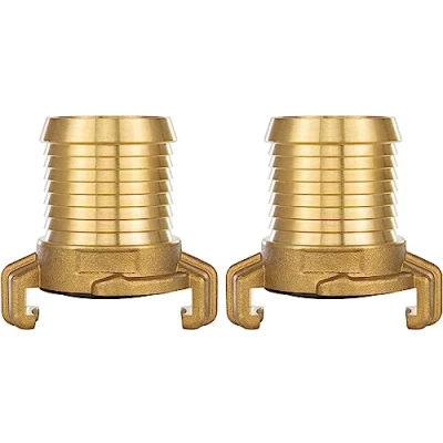 Imagen de Poppstar 2x Acoplamiento para manguera 1 1/4 pulgada (adaptador racor sistema Geka de latón), con Ø interior 32mm