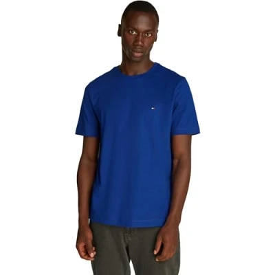 Imagen de Tommy Hilfiger Seasonal FIT Solid TEE Camiseta básica, Hombre, Talla: Small, Wedge blue