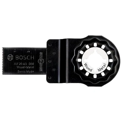 Imagen de Bosch Accessories Professional 5x Hojas de sierra inmersión AIZ 20 AB Wood and Metal (para madera y metal, x 30 mm, accesorios Multiherramienta)