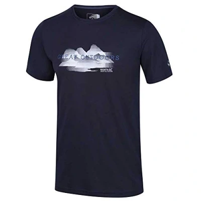 Imagen de Regatta Fingal V Camiseta De Deporte Manga Corta Y Tejido Secado Rápido con Estampado Gráfico T Shirts/Polos/Vests, Mujer, White/Dark Cerise, 26