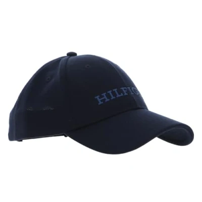 Imagen de Tommy Hilfiger Men&#039;s TH MONOTYPE Jersey 6 Panel Cap Cap, Space Blue, OS