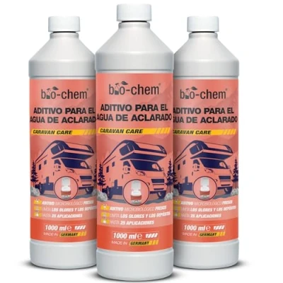 Imagen de Bio Chem Aditivo sanitario para el agua de las cisternas 3L Nueva fórmula con microorganismos producto limpieza inodoros secos en campings y caravanas