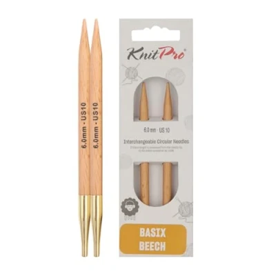 Imagen de KnitPro Puntas de Tejer Circulares Intercambiables Basix Birch 6,00 mm 1 Unidad