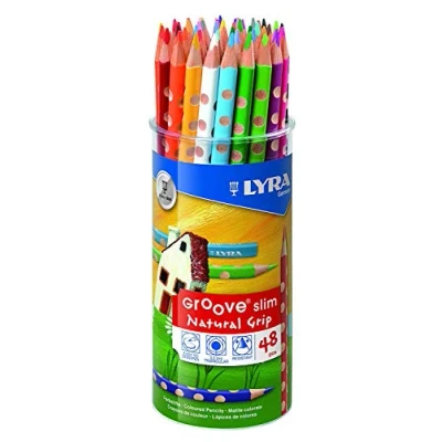 Imagen de LYRA Groove Fino 2823480 Lápices de Colores Conjunto 48 IN Estrellas Alrededor Plástico Maceta