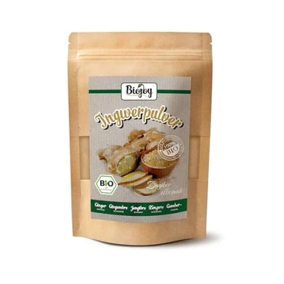 Imagen de Biojoy Jengibre en Polvo Ecológico (250 g), Raíz de deshidratado (Zingiber officinale)