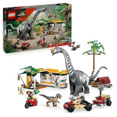 Imagen de Lego jurassic world 76973 misión de seguimiento: raptor y titanosaurus