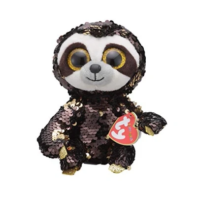 Imagen de Ty Flippables Peluche de Lentejuelas Brillante Dangler el peresútil, TY36780, Gris, 23 cm