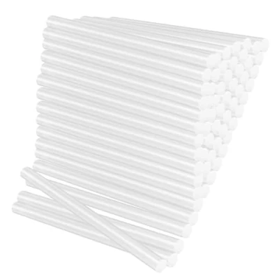 Imagen de 100 Piezas Barras Silicona Caliente 7mm X mm, de Termofusible Transparente, Pegamento para Pistola, Palos Bricolaje, Sellado Y FijacióN