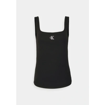 Imagen de Calvin Klein Jeans Rib Tank Top J20J223192 Otras Camisetas de Punto, Negro (CK Black), S para Mujer