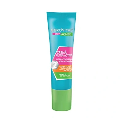 Imagen de Crema Facial Antiacné con Ácido Salicílico, Reduce el Sebo y las Lesiones Inflamatorias, Corrige Manchas, Aplicación Puntual en la Zona Afectada, 15 ml, Gerovital Stop Acnee