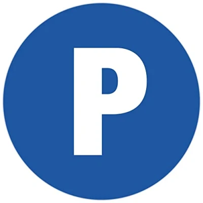 Imagen de Exacompta Ref. 67105E 1 panel de PARKING privado redondo En polypro tratado antideslizante y resistente a los rayos UV Diámetro del panel: 30 cm Color: azul