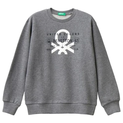 Imagen de United Colors of Benetton Jersey G/C M/L 3J68C10JM Sudadera con Capucha, Gris, 150 cm niños y