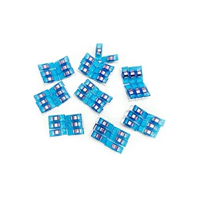 Imagen de ALFA Set de 50 Pinzas color Azul para Costura